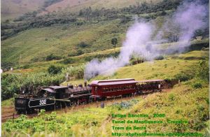 Trem Especial do Exército, próximo ao Túnel Grande, km 23, Cruzeiro - SP