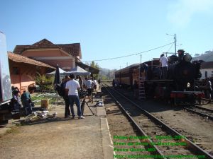 Equipe de Filmagem na Estação de Passa Quatro