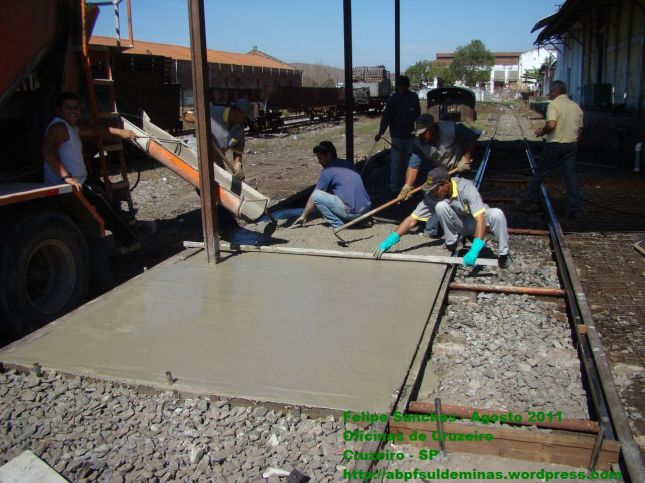 Trabalho de concretagem