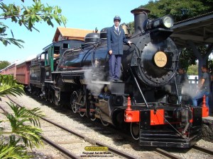 Maquinista voluntário Felipe Sanches