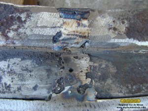 Fazendo acabamento na solda