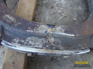 Detalhe do reforço instalado