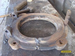 Quadro no inicio dos reparos