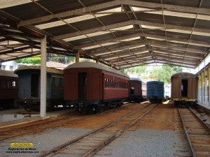 Visão geral do depósito após retirada dos carros para formação da composição do Trem das Águas