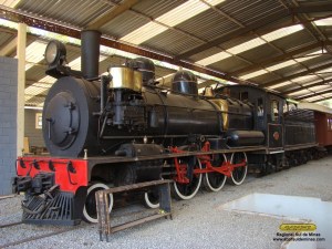 Locomotiva 327 antes do inicio dos trabalhos