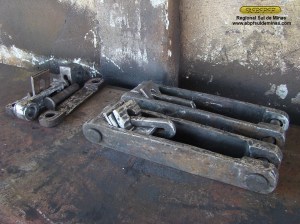 Aspecto de alguns componentes montados para testes