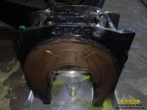 Detalhe da vazão do óleo