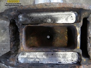 Reservatórios de óleo após usinagem