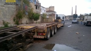 Verificando a altura em relação a carreta