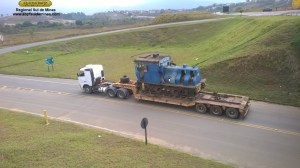 No trevo da copa, indo fazer o retorno para pegar a estrada sentido Cruzeiro