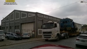 Passando em frente as oficinas da ABPF...