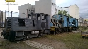 Após o desembarque, a dupla de sentinels e a manobreira diesel.