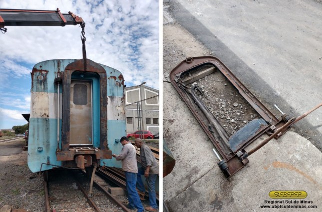 Remoção dos foles de passagem para recuperação