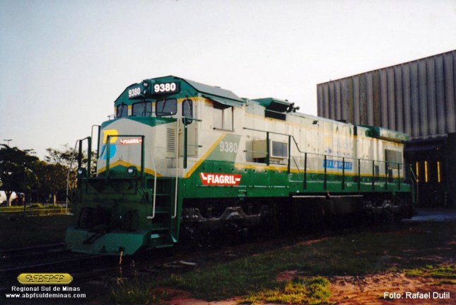 A 5057, agora 9380 saindo da reforma, pronta para entrar em operação na Ferronorte. Foto: Rafael Dutil