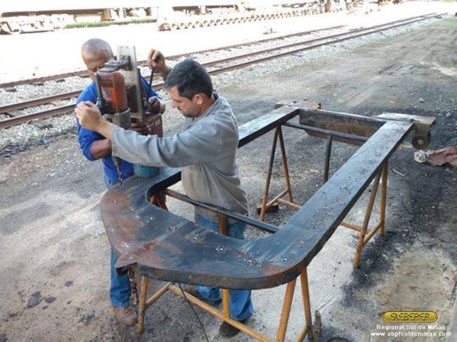 Fole já sendo recuperado.